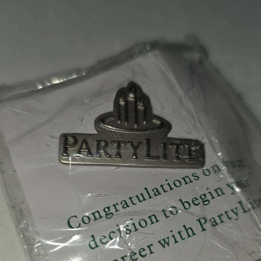 PartyLite Silver Logo‎ Pin